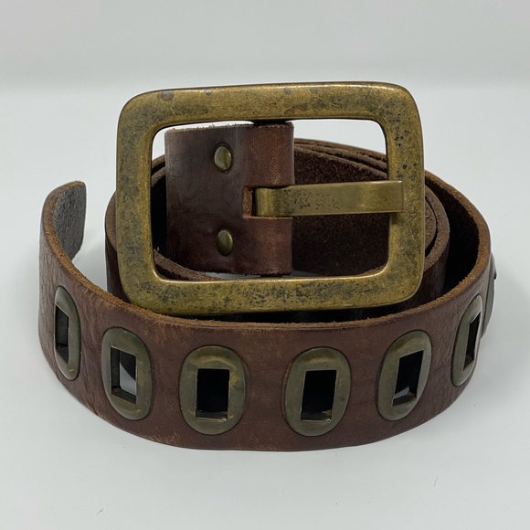 Theory Accessories - Theory Brown Genuine Leather Belt Small